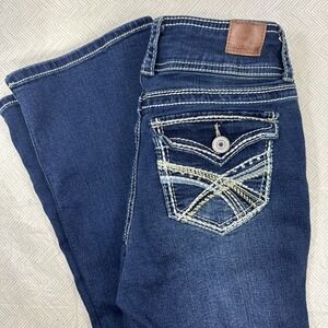 WallFlower Bootcut Jeans Womens 3 Long Luscious Curvy Fit Denim Low Rise